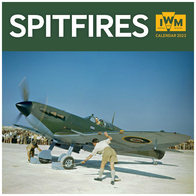 The supermarine spitfire 2023 wall calendar front page for aviation fans